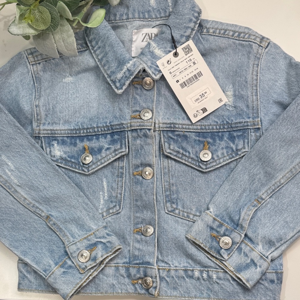 Zara Kids Sky Blue Jean Jacket